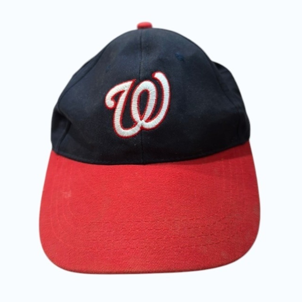 Washington‎ Nationals Baseball Cap Navy Blue Red Cotton Embroidered OSFM